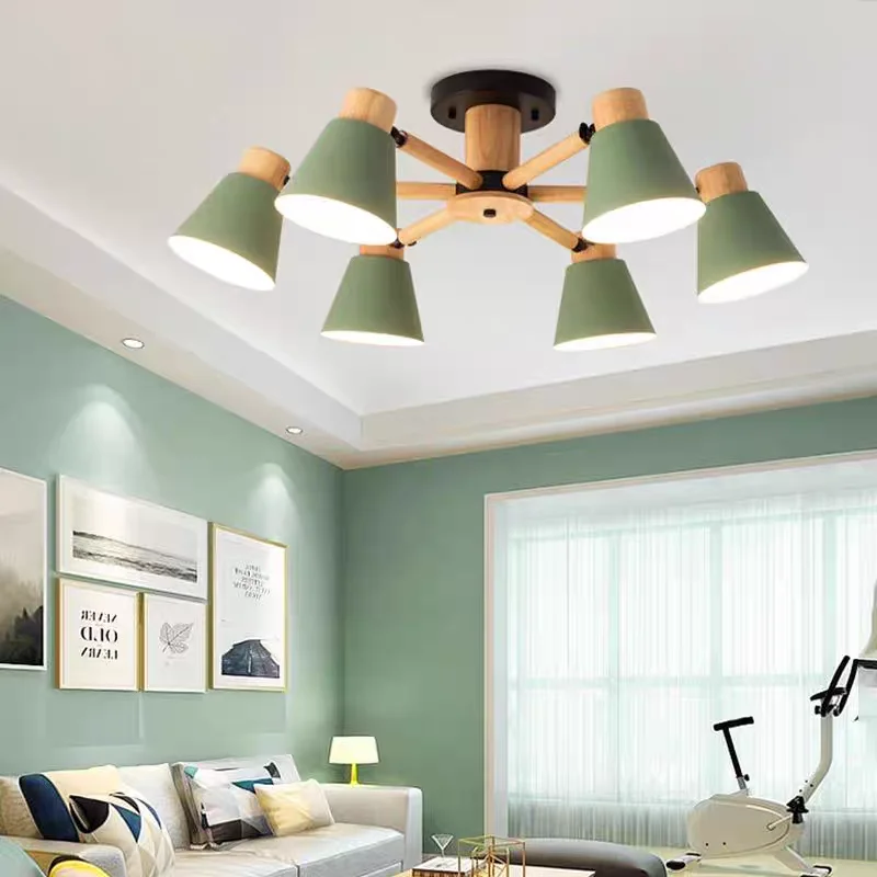 

Modern Nordic wooden ceiling lights, Nik's decorative lighting, are perfect for living rooms, bedrooms, dining rooms, or hotels