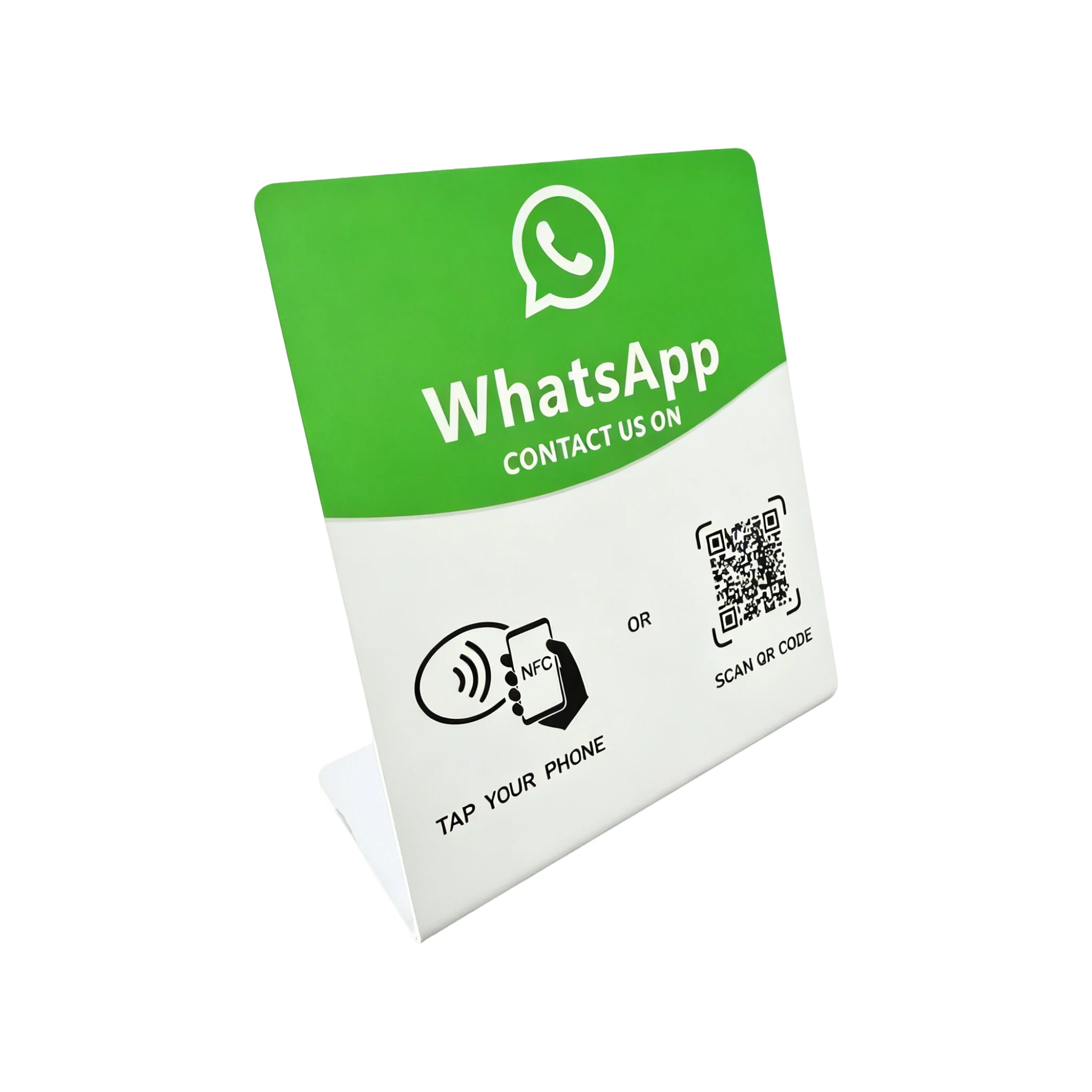 N-Tag Crad für Google Review NFC-Stationstisch NFC 13,56 MHz programmierbare Bewertungen Display Biegekarte stehende Markenhalterung