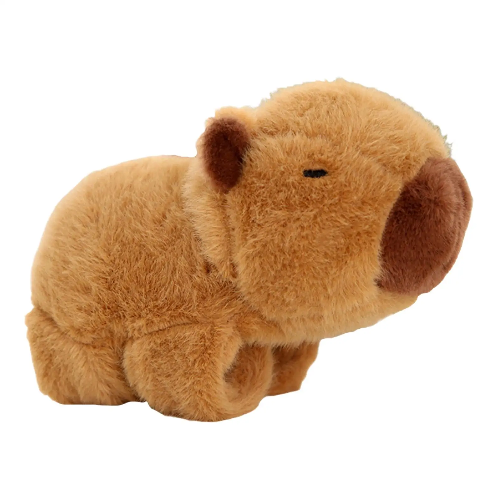 Capybara-juguete de peluche interactivo portátil, figuras de juguete, Capybara