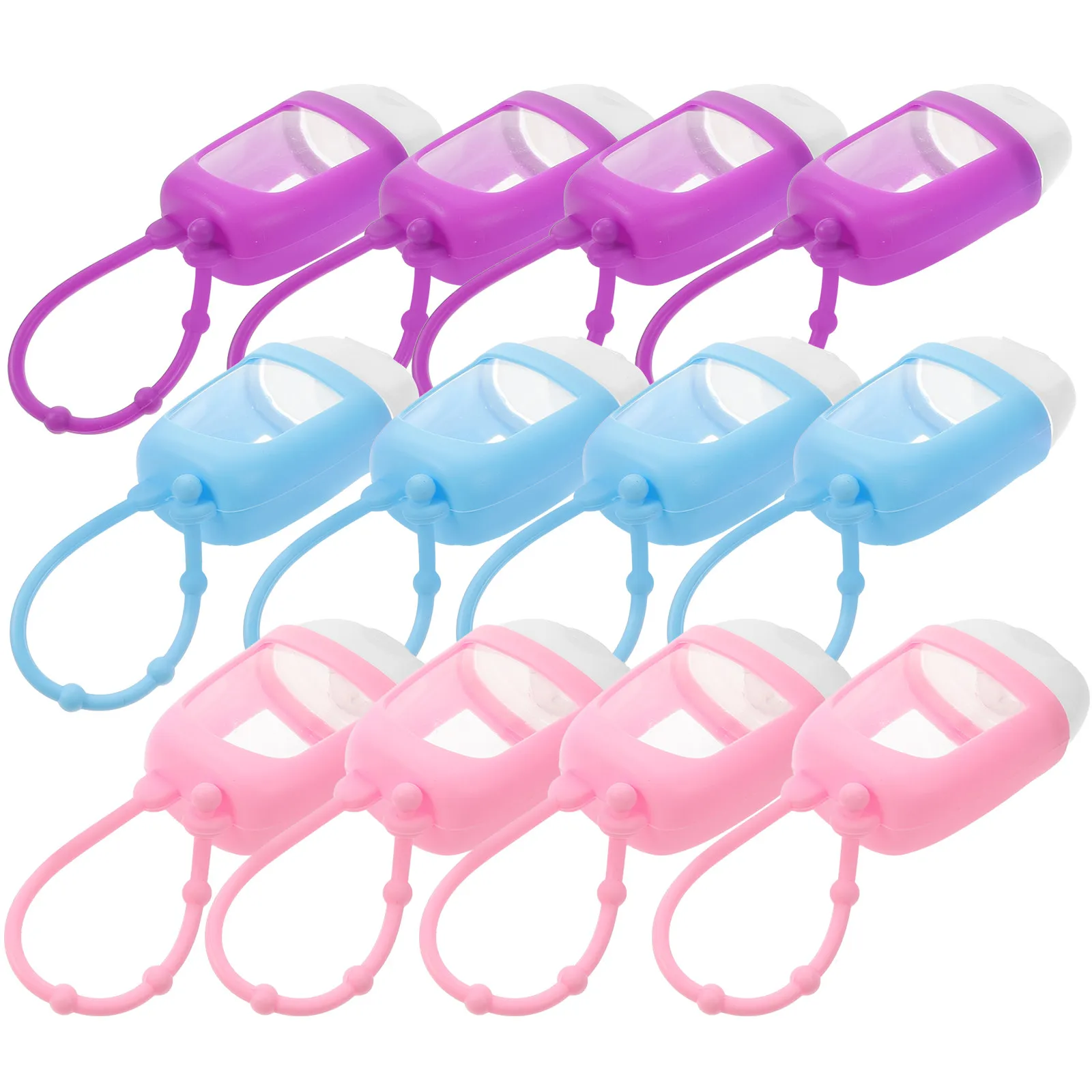 Travel Bottle Set 7 Piece 30ml Reusable Leakproof Cosmetic Containers with Silicone Covers for Perfume Oils
