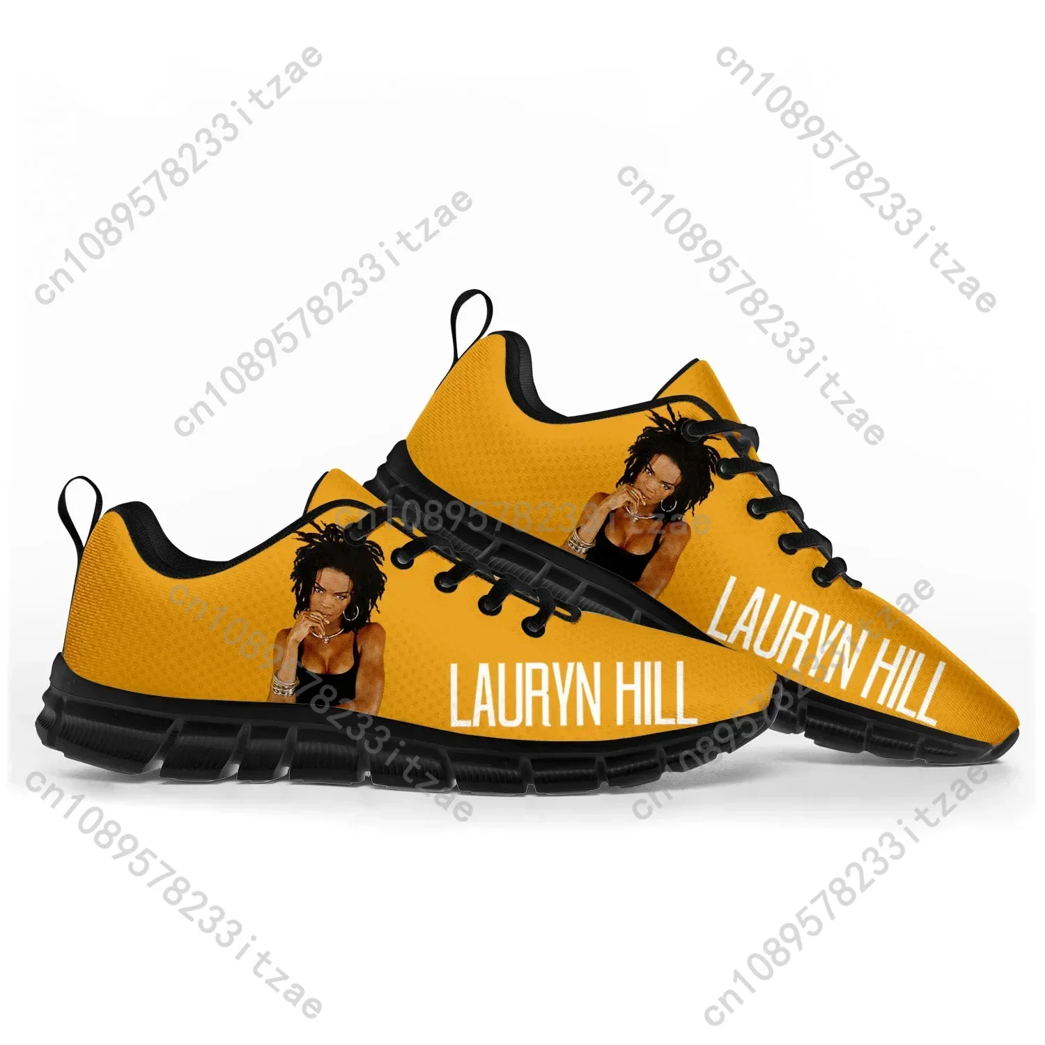 

Lauryn Hill Rapper Pop Sports Shoes Mens Womens Teenager Sneakers Casual Custom High Quality Couple Shoes Black
