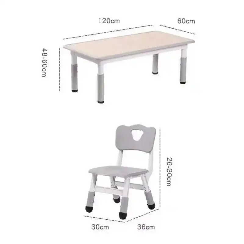 Set Haushalt Bildung Stuhl Kindergarten für Kinder Hebbare Rechteckige Spezielle Kunststoff Tisch Frühen Tisch und Spielzeug Schreibtische