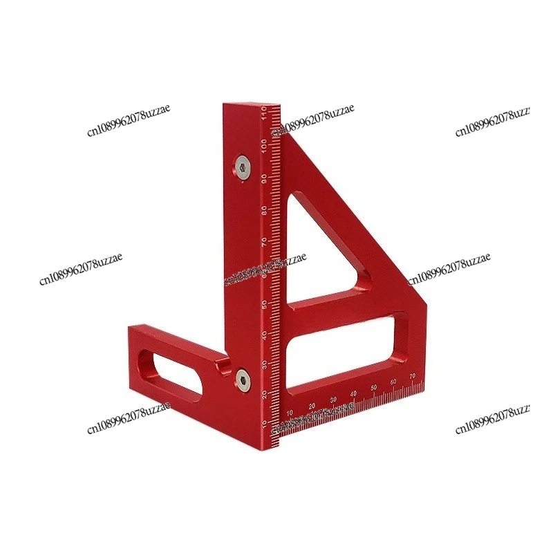 Woodworking Square Ruler Triangle Ruler with Concealed Pin, Multifunctional, Aluminum Alloy Scribing Scale Measuring Tool