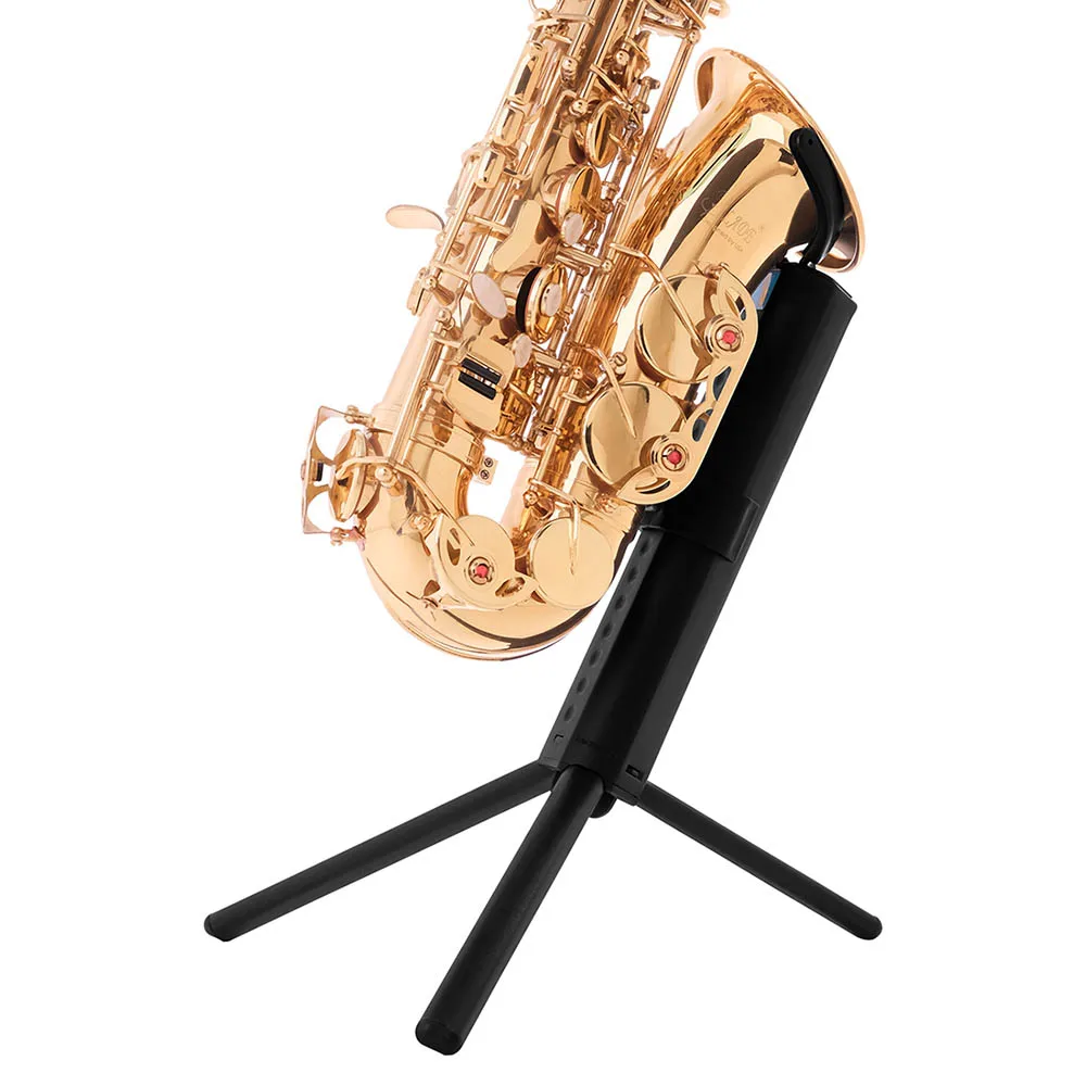 Portable Tenor Saxophone Stand Foldable Metal Black Tripod High Quality Saxophone Stand Woodwind Accessories