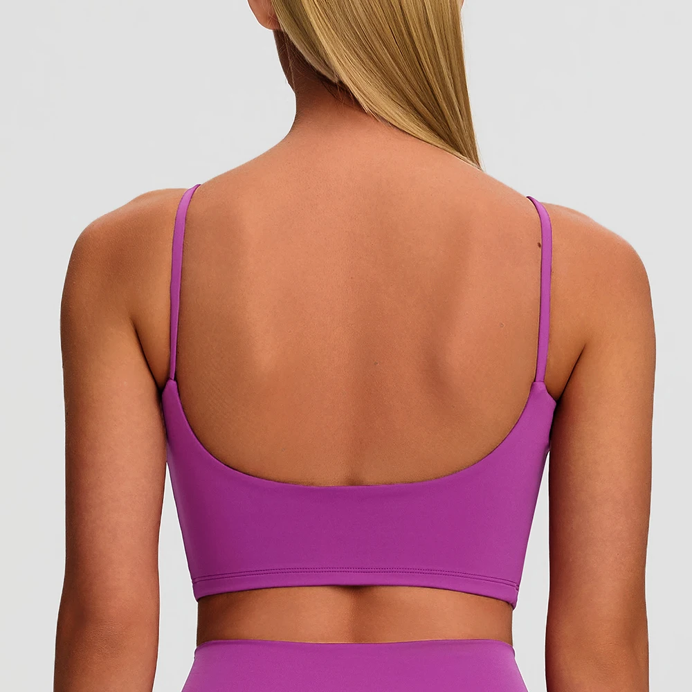 Women Sports Yoga Vest U Back Design Sexy Fitness Yoga Sports Tank Top Breathable Shockproof With Chest Pad Gym Yoga Vest