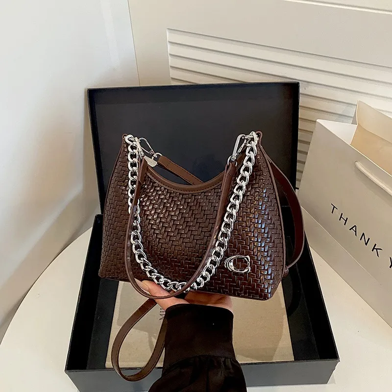 Retro and Simple Portable Shoulder Bag Women's 2026 New High-grade Textured Wild Shoulder Messenger Handbag Bag Gift for Girls