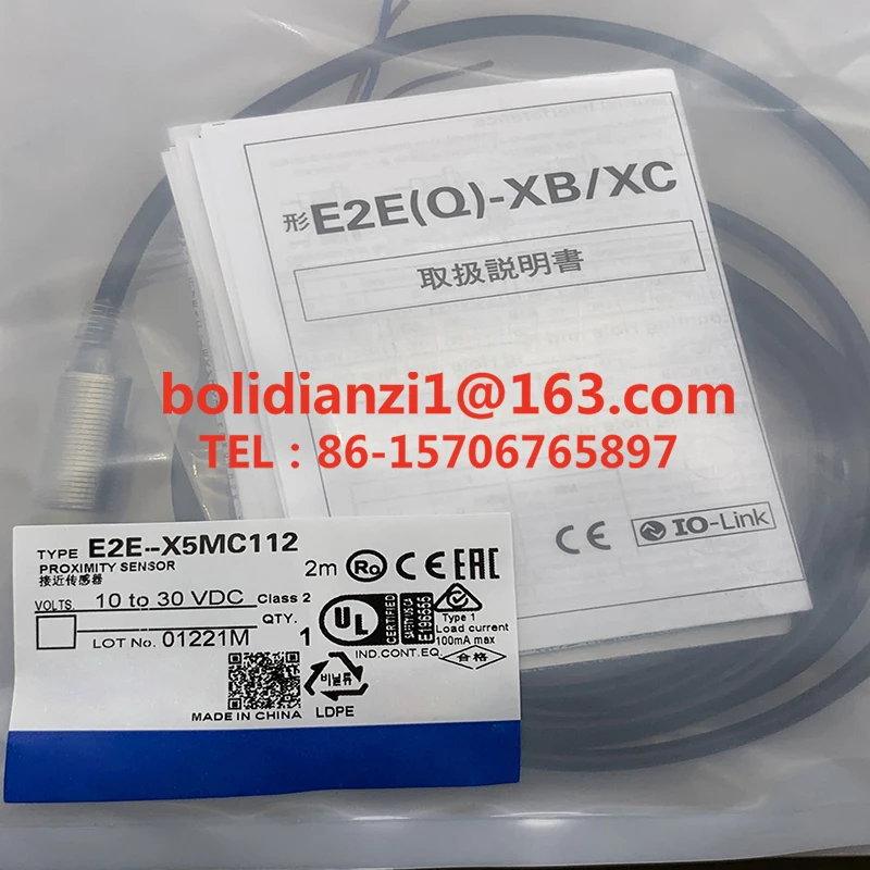 E2E-X5MC112-M1 Em estoque Interruptor de proximidade cilíndrico