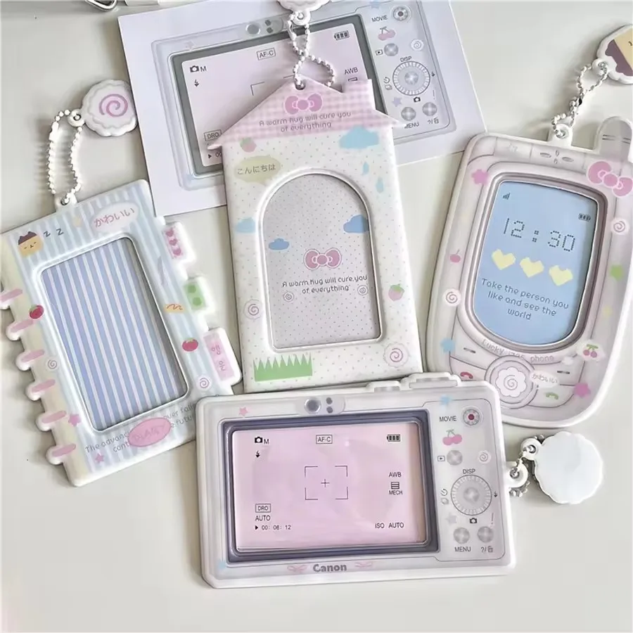 Y2k الاكريليك Photocard حامل مفتاح سلسلة INS Ins المعبود صور حامل بطاقة ديكور طالب معرف شارة حامل الفتيات حافظة بطاقات #2