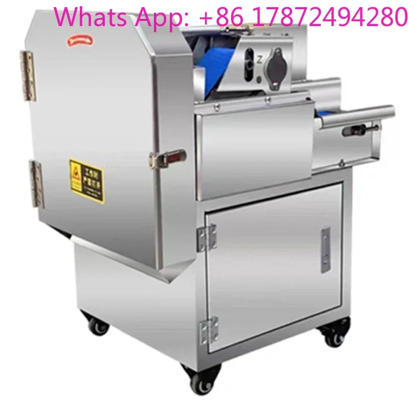 Multifunctional Vegetable Cutting Machine Fully Automatic Leeks and Onion Cutting Machine Pepper and Lotus Root Slicing