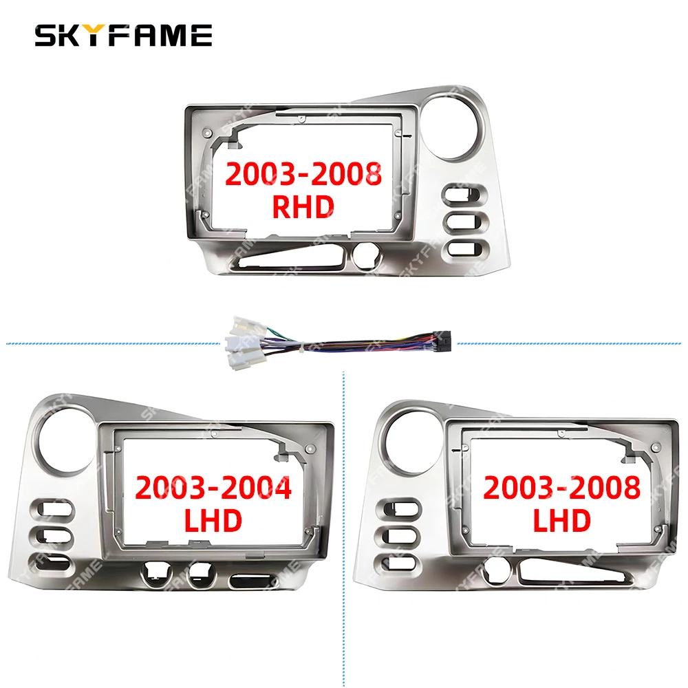 SKYFAME Car Frame Fascia Adapter Android Radio Dash Fitting Panel Kit For Toyota Corolla Matrix 2 E140 Pontiac Vibe