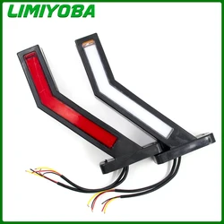 2PCS Truck Side Marker Lighting Trailer Van LED Lights Universal 12V 24V LED Neon Stalk Lamp Waterproof Outline Marker Light