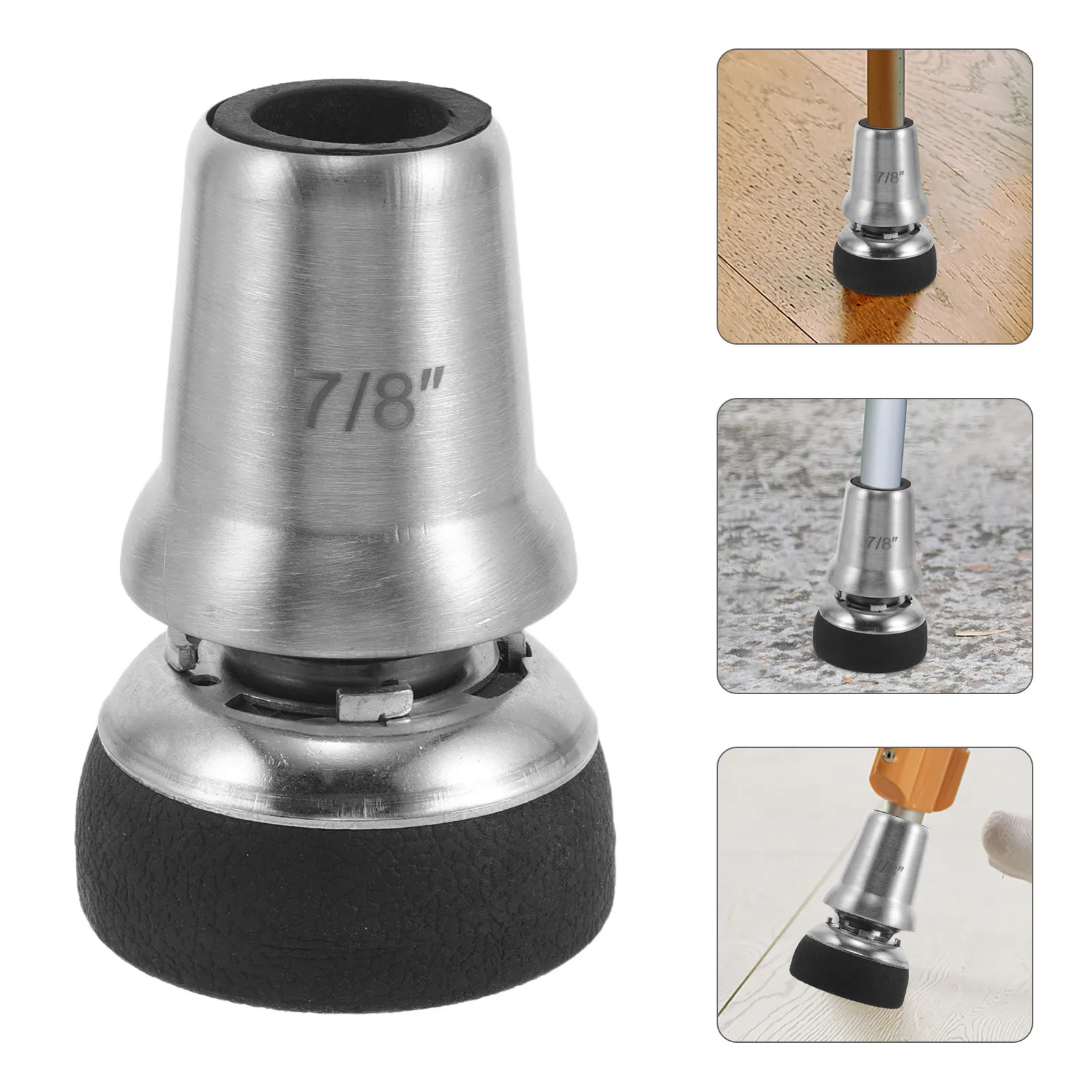 

Rotation Walking Stick Tip Rubber Crutch Foot Replacement for Cane Ends Enhanced Walking Stick Rubber Ends