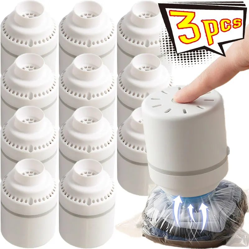 

1-3 шт. сильный портативный вакуумный насос, электрические всасывающие сумки для хранения, малошумная вилка для работы, запечатывающая машина для дома и путешествий