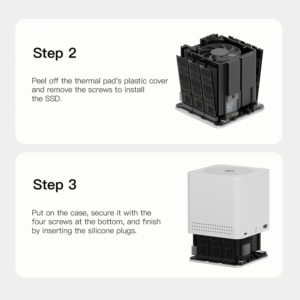 

2025 Beelink ME Mini Intel Alder Lake N95 LPDDR5 12 ГБ ОЗУ 1T SSD WiFi6 BT5.2 4K Dual Lan домашнее сетевое хранилище nas mini host