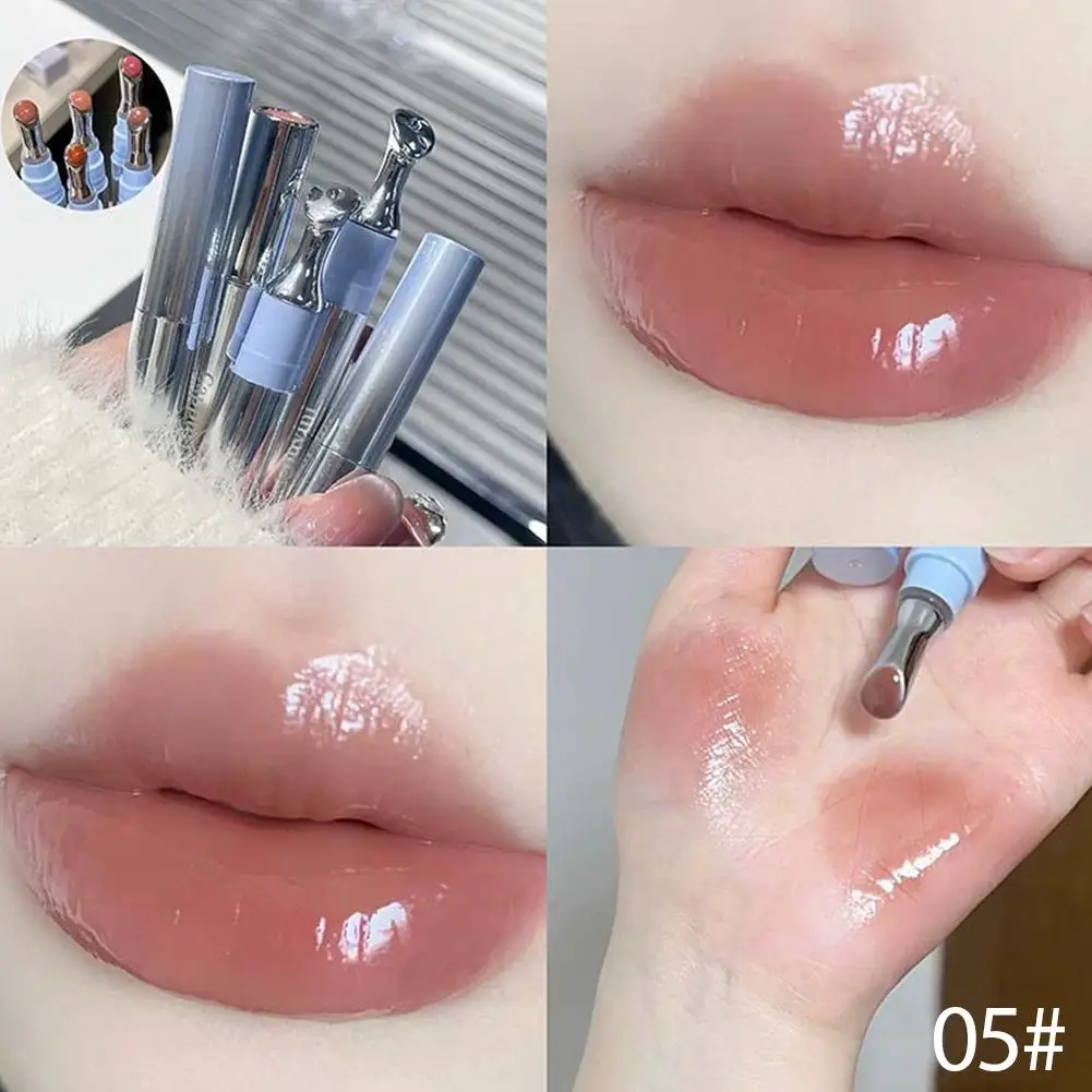 ل Cappuvini مرآة ملمع الشفاه جوهر ملمع الشفاه الزجاج عارية الصقيل الشفاه ملمع الشفاه الأبيض طالب أحمر الشفاه الشفاه الحزب الوطني U3K6