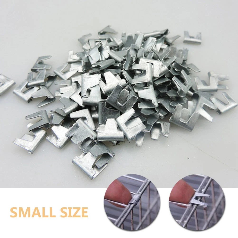 300 Pcs Pet Cage Accessories Wire Clips Supplies Chicken For Pigeon Bird Building Dog