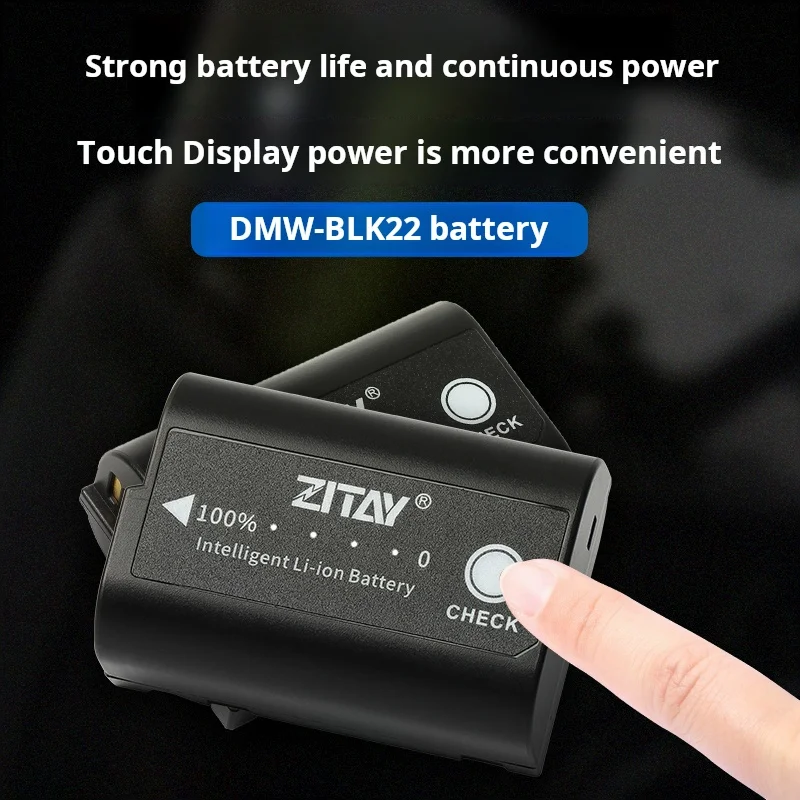 ZITAY DMW-BLK22 Slr Camera Battery for Panasonic S5 S5 II S5K S52 GH5 II GH52 GH6 S1 II 2040mah