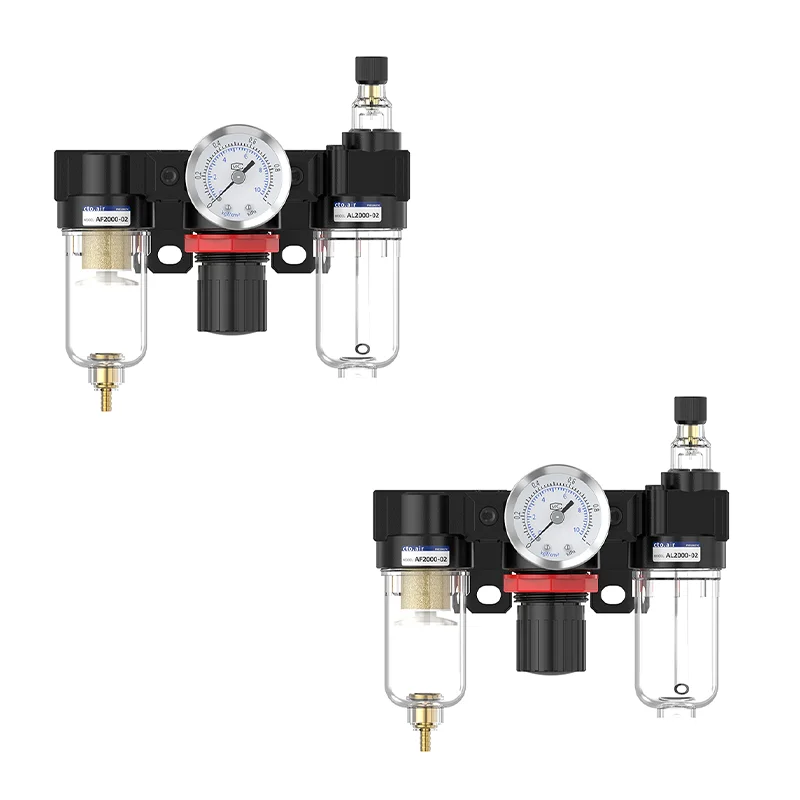 

AC2000-02 Pressure Regulator Gauge Air Compressor Filter Oil Moisture Separator For Water Filters Dehumidifie