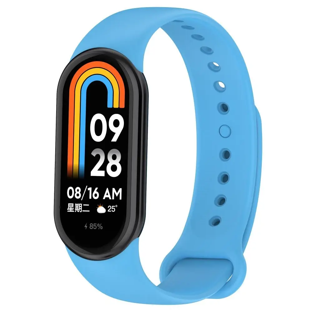 الملحقات الملونة سوار ذكي سيليكون معصمه استبدال حزام ل Xiaomi Mi Band 8