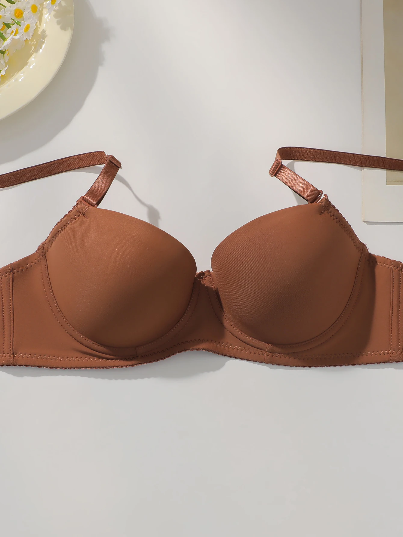 Žhavé, jednobarevné, 2dílné spodní prádlo, vícebarevné, denní, čtyřsezónní, podprsenka, pohodlné na nošení, sexy spodní prádlo 2611 - náhled 3