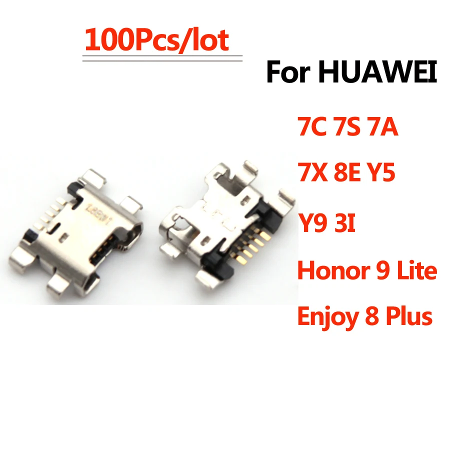 100Pcs Micro Usb Ja… - image
