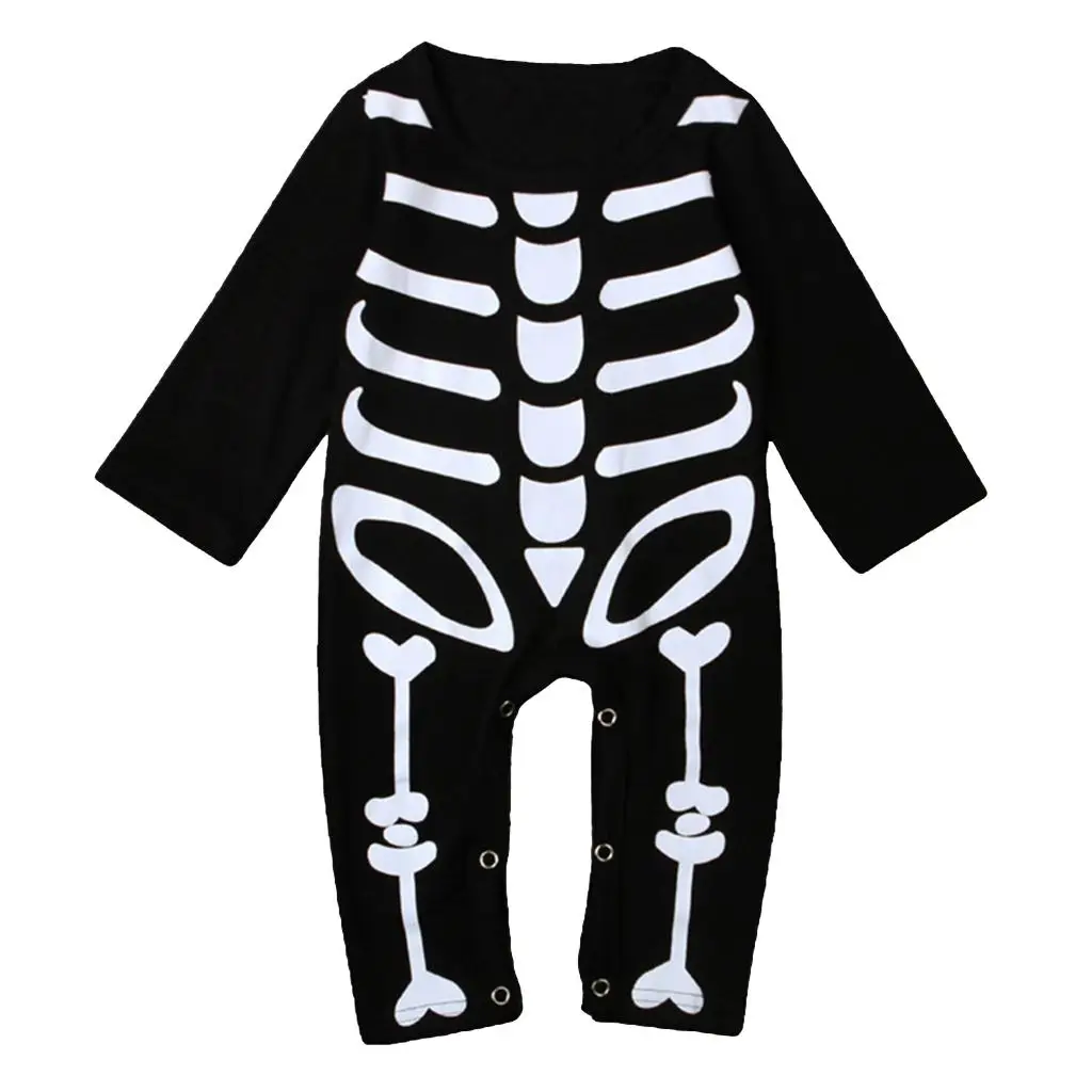 

Baby Boy Girl Halloween Romper -Piece Jumpsuit Skeleton Costume