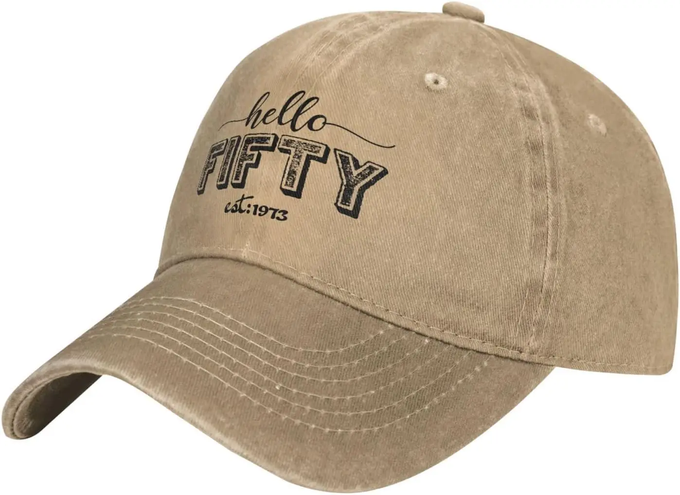 Hello Fifty 1973 Hat for Men Dad Hats Fashionable Caps