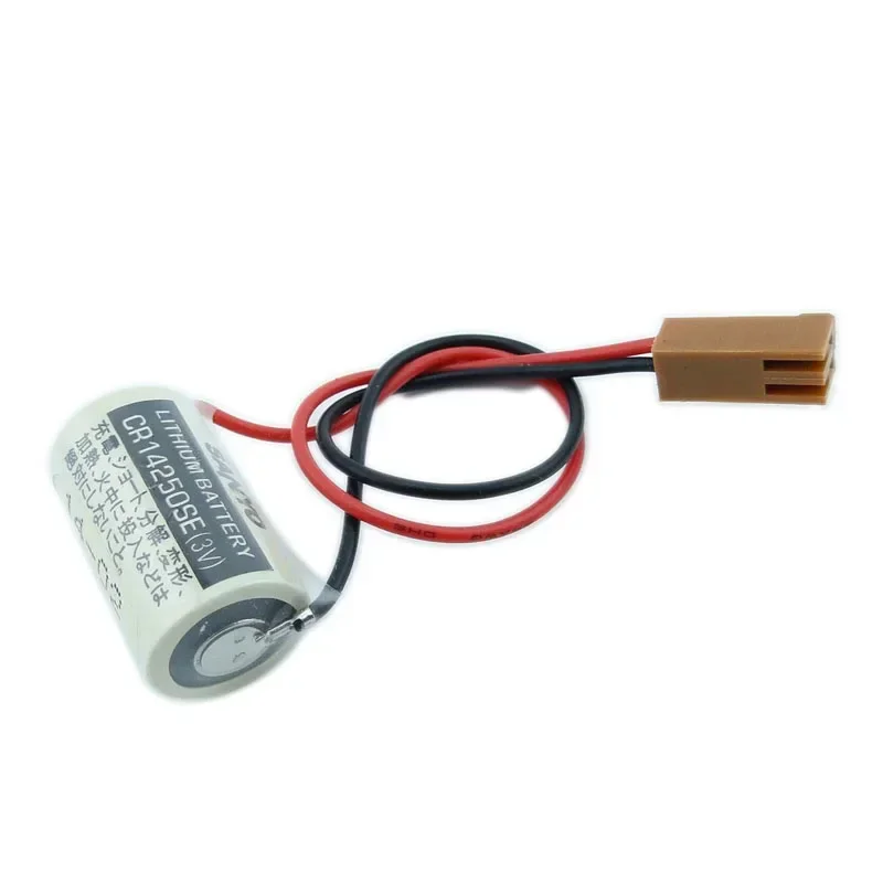 مجموعة 10 قطعة الأصلي CR14250SE 3V CR1/2AA CR14250 14250 PLC البطارية الصناعية مع المكونات لبطارية SONYO CR14250SE 3V 1000mAh