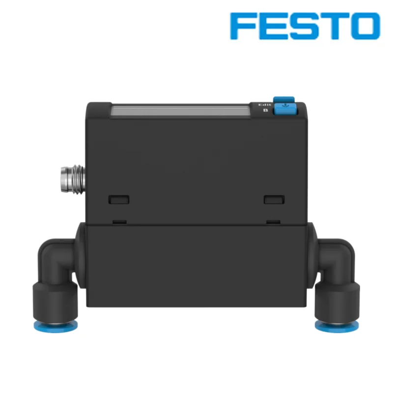 FESTO Flow sensors 8158423-SFAH-10U-Q6AR-PNLK-PNVBA-M8 Gas flow sensor Suitable Suitable for compressed air monitoring