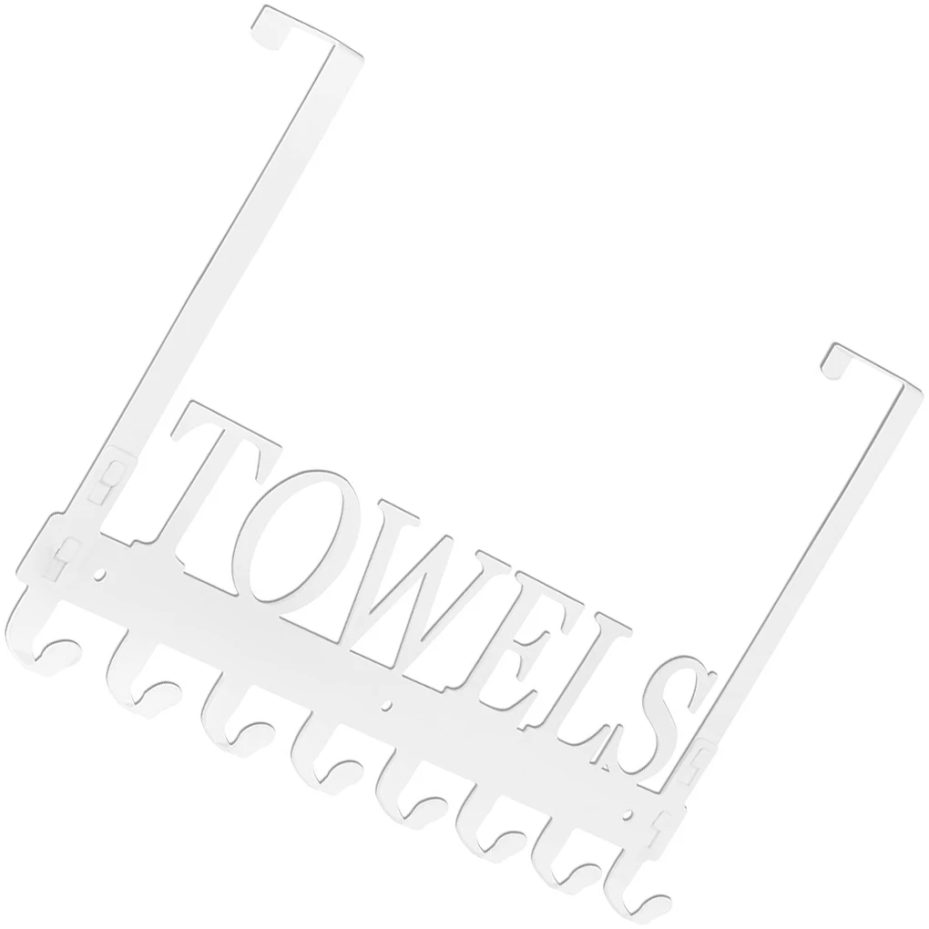 

Вешалка для полотенец из нержавеющей стали, съемная модная, предварительно просверленная дверь, задний крючок, держатель, аксессуары, черный