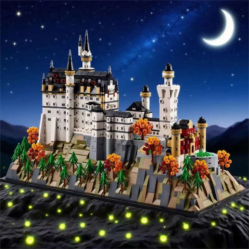 

2026 hot-selling architectural Swan Castle model children's toy building blocks boy christmas birthday gift
