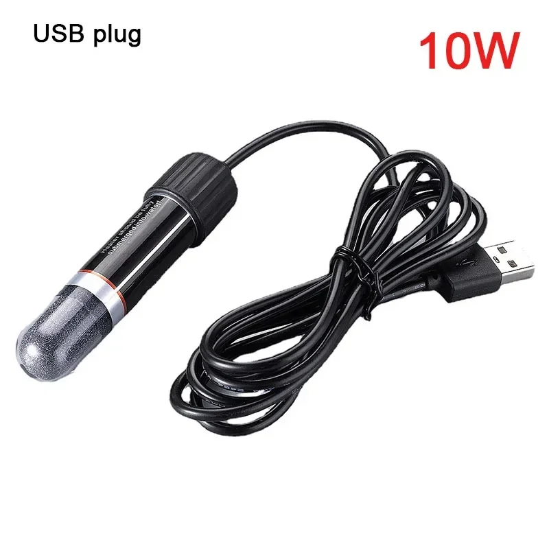 USB Mini Aquarium heating rod for Small Fish Tank 26°C Constant Temperature Aquarium Heater Submersible Thermostat Heater 10W