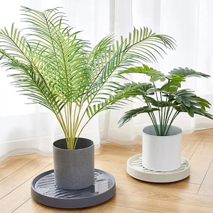 2023 صينية وعاء زارع مستديرة متنقلة مع عجلات عربة البليت في الهواء الطلق داخلي شجرة زهرة حامل الاستخدام اليومي أعلى 6 حامل وعاء عجلة مبيعات - رقم 3