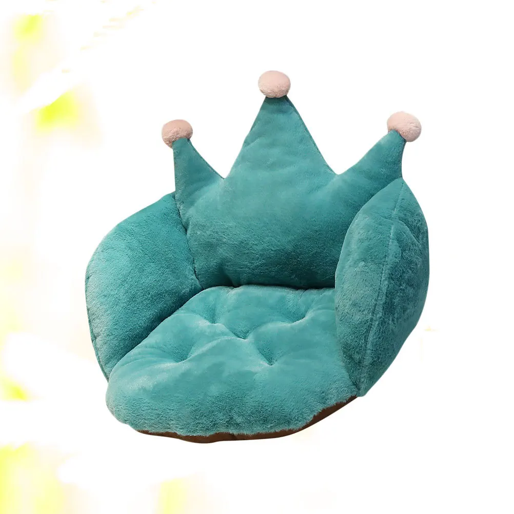 

Crown Seat Cushion For Home Office Sofa Chair Back Home Seat Back Support Soft Washable Dark Green Decor