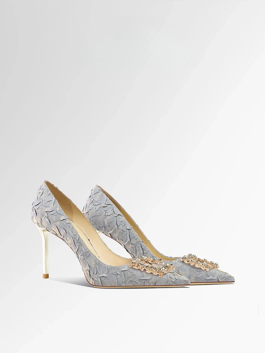 

2025 New Women's High Heels Pointed Thin Heels Temperament Banquet Trend Fashion Women's Shoes
