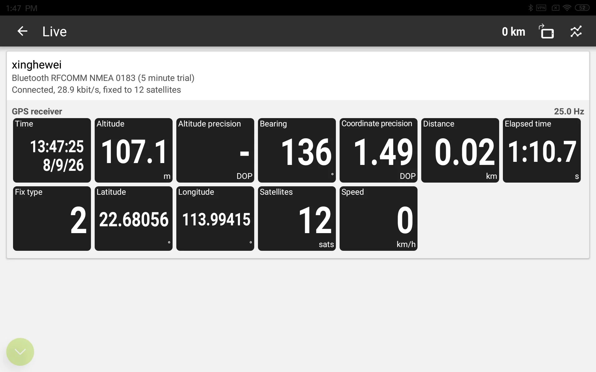 QUESCAN 25Hz Bluetooth GPS-Modul für RaceChrono DIY Bluetooth NMEA 0183 USB GPS GNSS Empfänger für Karting Motorsport Rundenzeitmessung – Detail 11