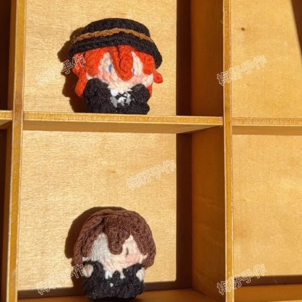 "Bungo Stray Dogs" y "Nakayoshi Nakahara, Osamu Dazai" detalles de caramelos gomosos de ganchillo mini productos periféricos