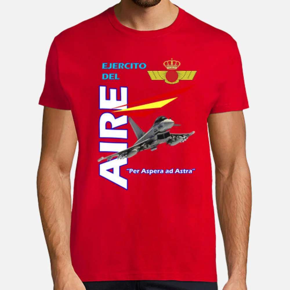 Spanish Air Force - Ejército Del Aire De España T-Shirt Short Sleeve Casual Cotton O-Neck Summer T Shirts