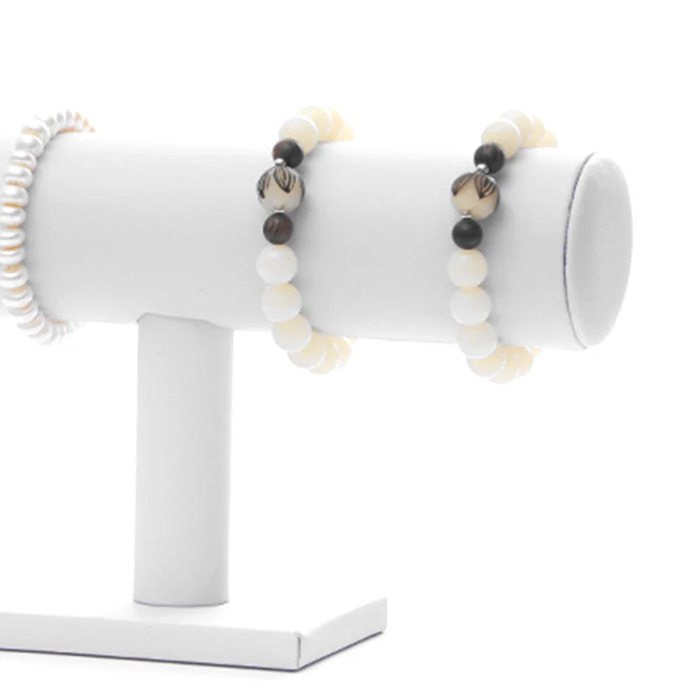 

1Pcs Bracelet Display Stand White Premium Material T Shape Organizer for Jewelry Shop Wristband Storage Bracelet Display Rack