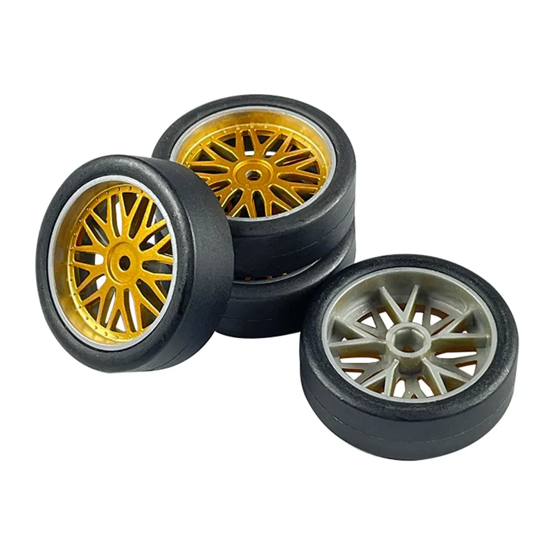 B64C4Pcs 32mm RC Drift Tire Wheel Tyre for LDRC AE86 1/18 RC Car Upgrade Parts Accessories