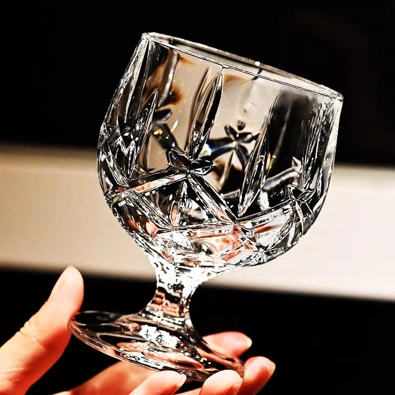 

Crystal glass tall brandy cup foreign wine whisky cup