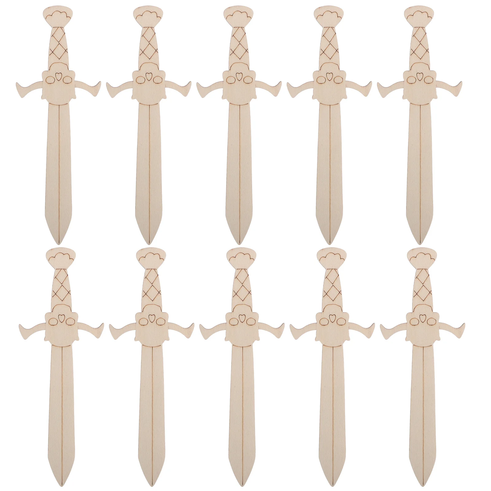 

20Pcs DIY Wooden Craft Kits Pirate Theme Paintable Wood Slices Unfinished Cutouts for Kids Art Projects Family Bonding and