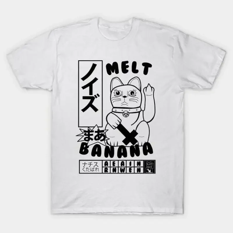 New Melt Banana Cat For Fans S 5Xl T Shirt Bs34