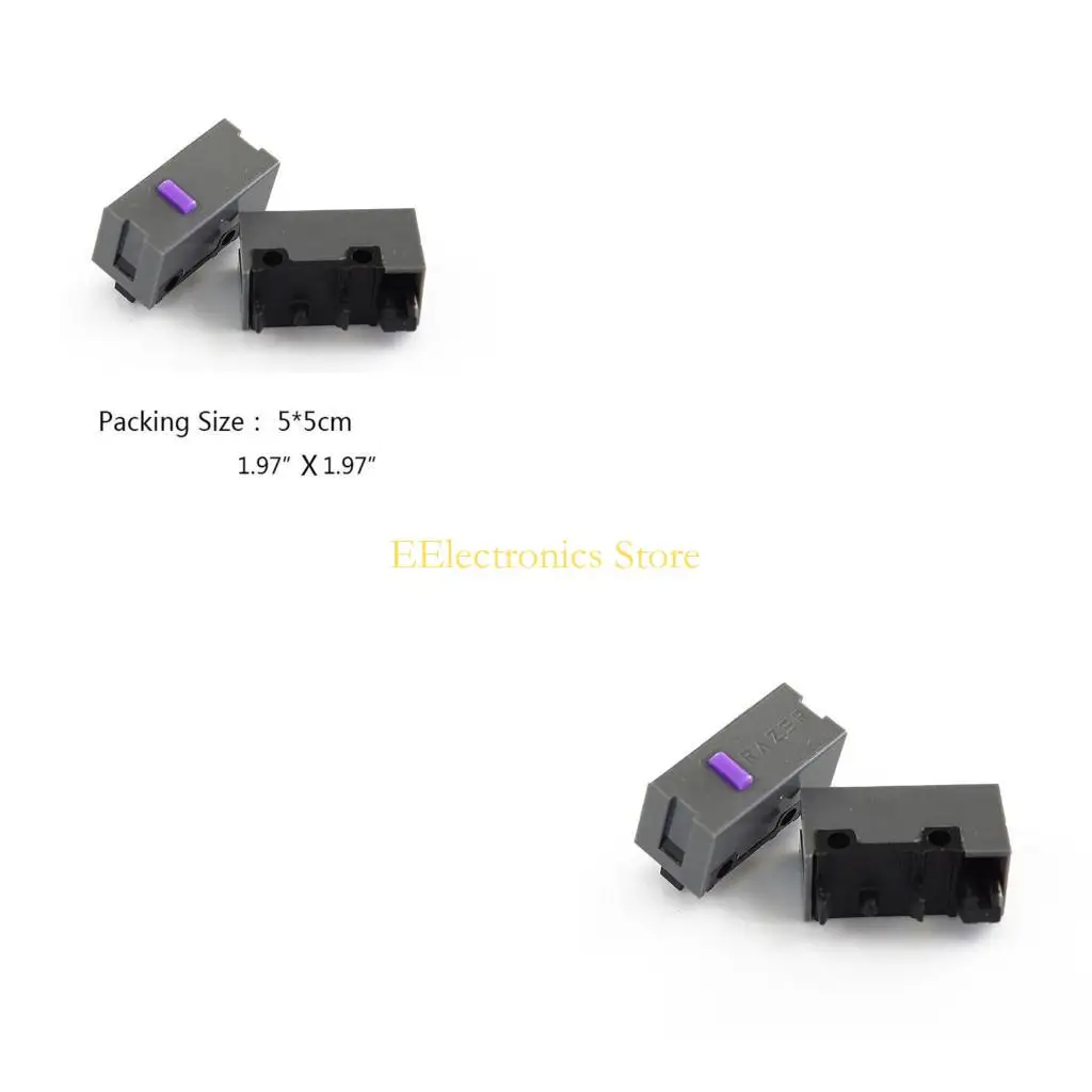 

B03C 2 шт. микропереключатель для мыши, микропереключатель с забастовкой, микропереключатели, замена для Basilisk