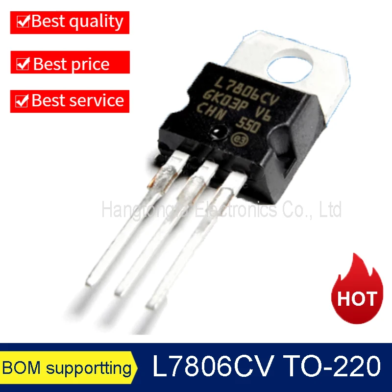 50PCS/LOT L7805CV 7805 TO-220  1.5A 5V Three-terminal Voltage Stabilizer DIP NEW