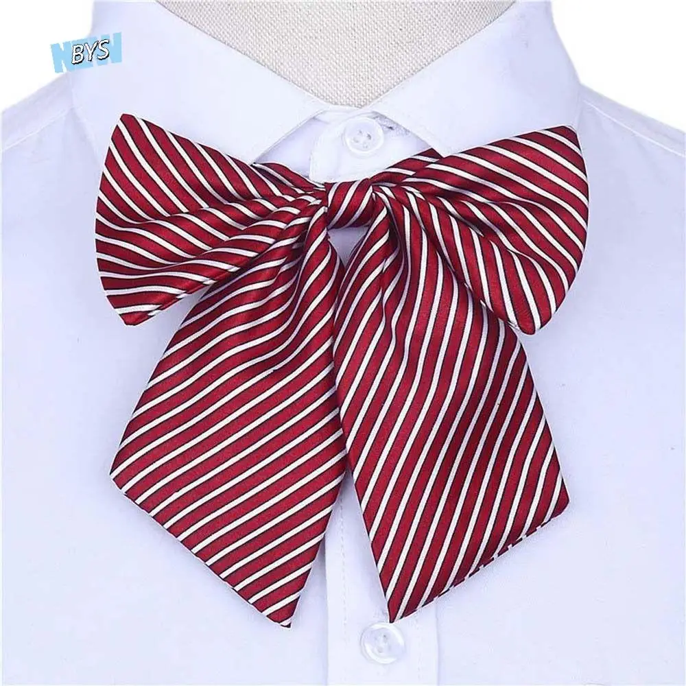 

Stripe Airline Stewardess Necktie Dots Nurse Neck Wear School Students Neckties Shirt Accessory Bank Teller Neck Tie