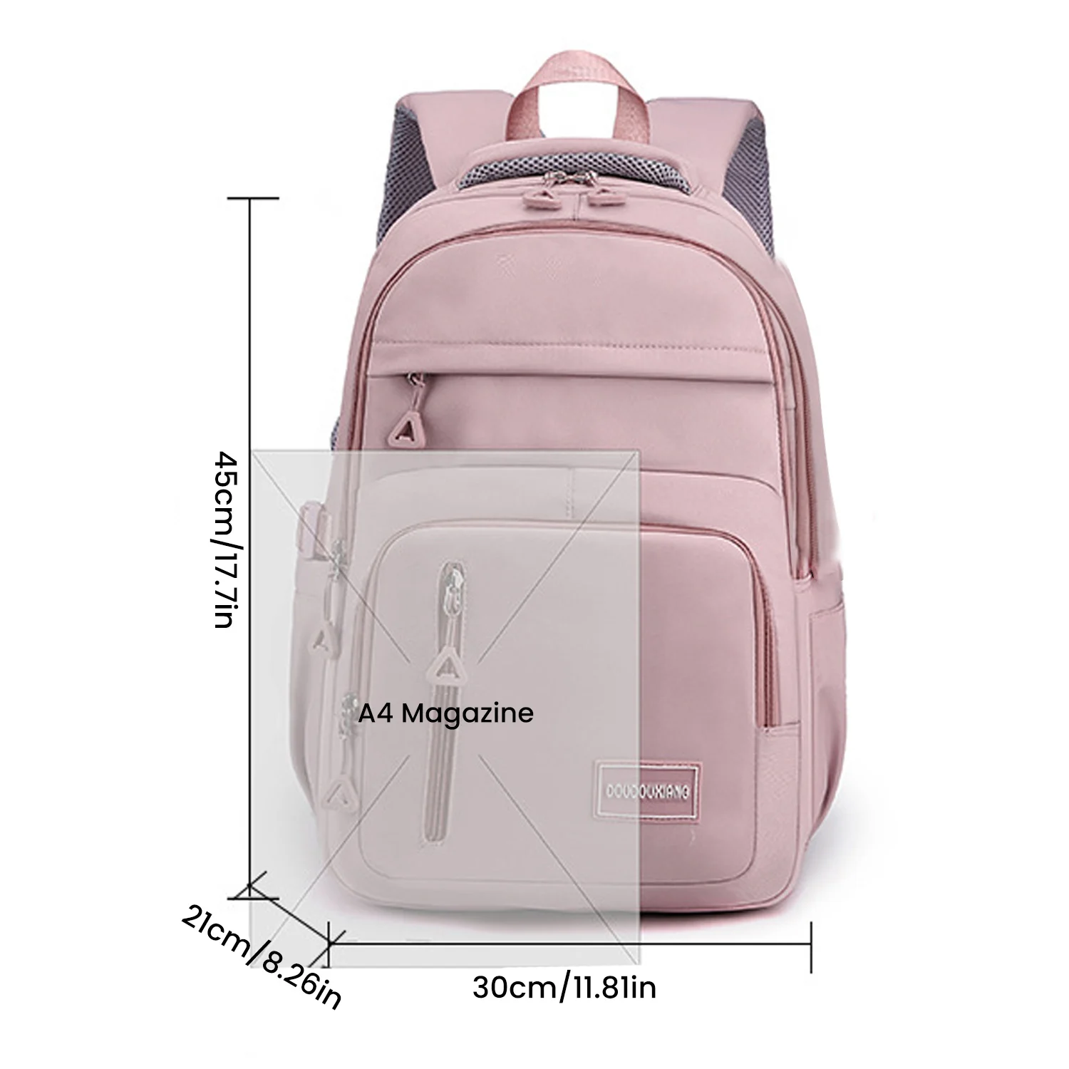 Backpack Adjustable Shoulder Strap School Bag Travel Backpack Multi Pockets Ultralight Daypack Large Capacity For School Work