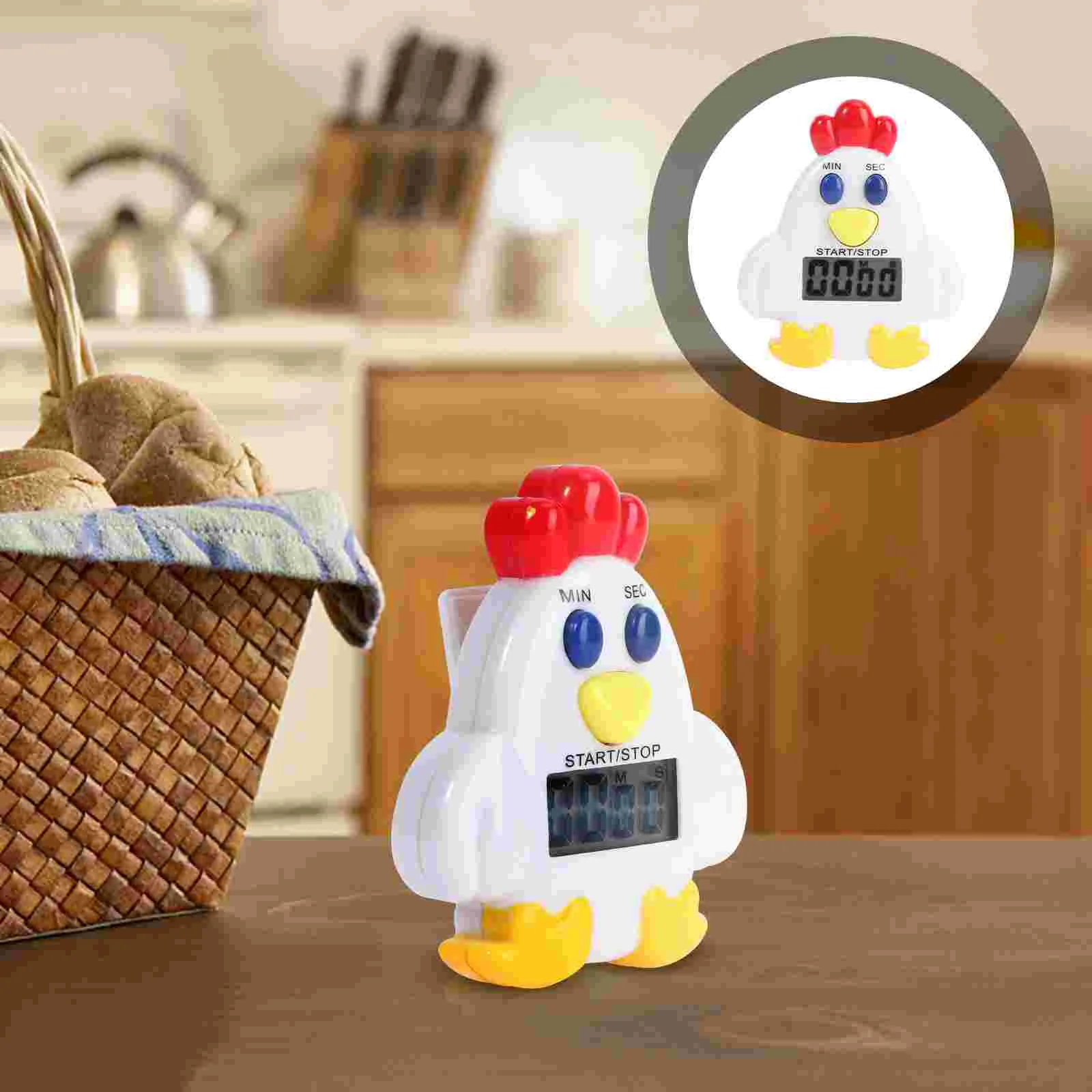 

Countdown Device Electronic Timer Cooking Clocks Chicken Shape with Magnet Alarm