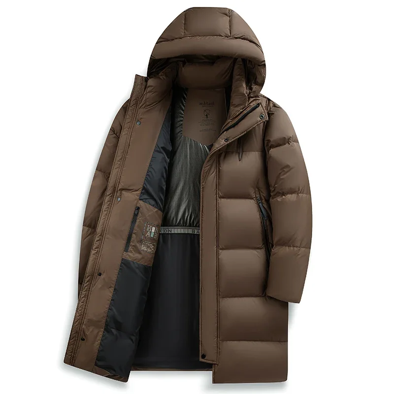 2026 New Arrival Winter Jacket Long Style 90% White Duck Down Jackets Men,mens Fashion Thicken Warm Parkas Trench Coat YRF1935