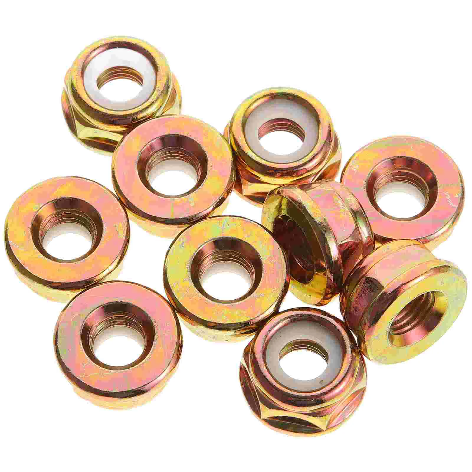 

10 Pcs Lawnmower Nut Blade Replacement Spindle Shaft Lock Accessories